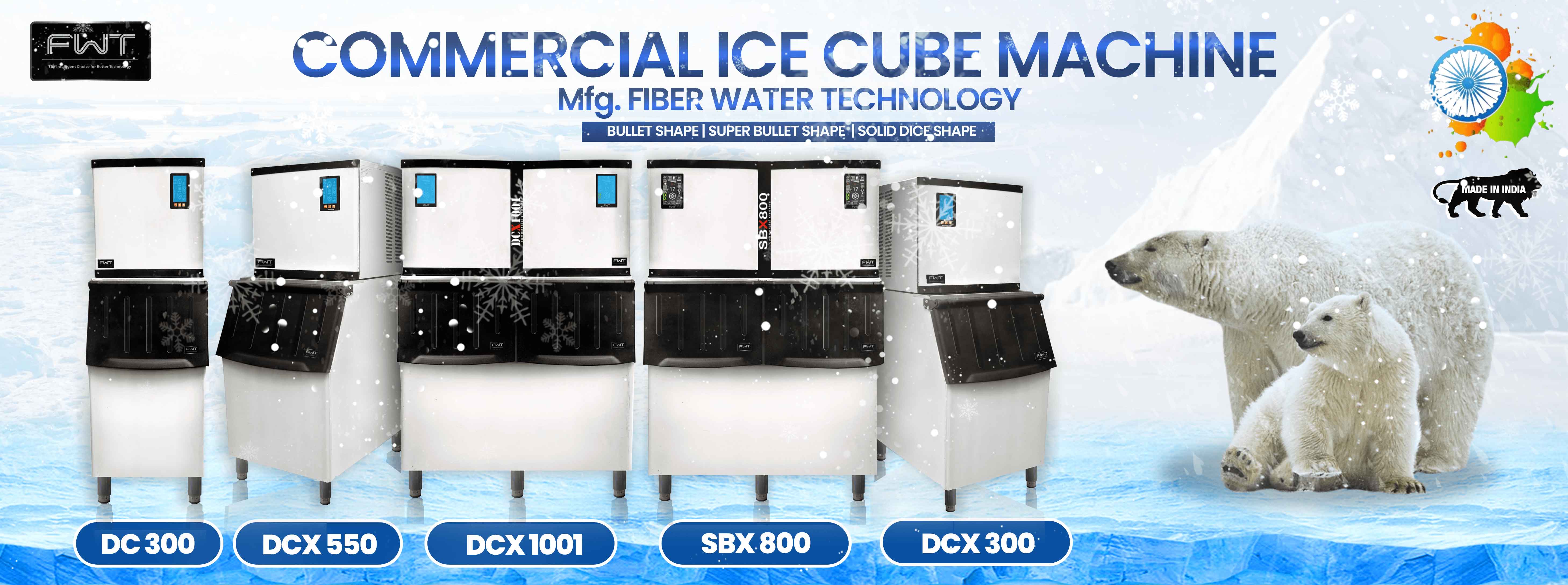 Fiber Water Technology DC95 Ice cube machine